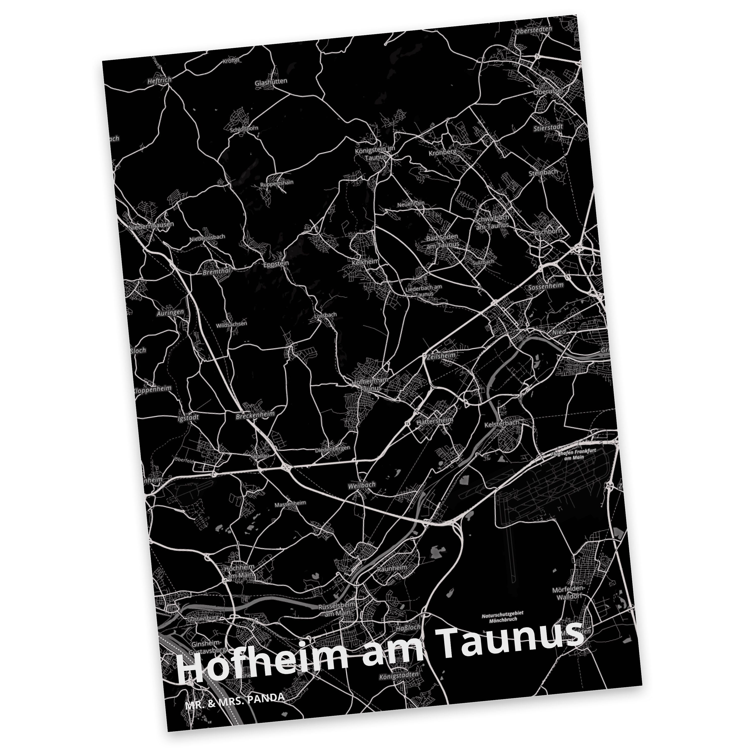 Mr. & Mrs. Panda Postkarte Hofheim am Taunus - Geschenk, Karte, Einladungskarte, Ansichtskarte