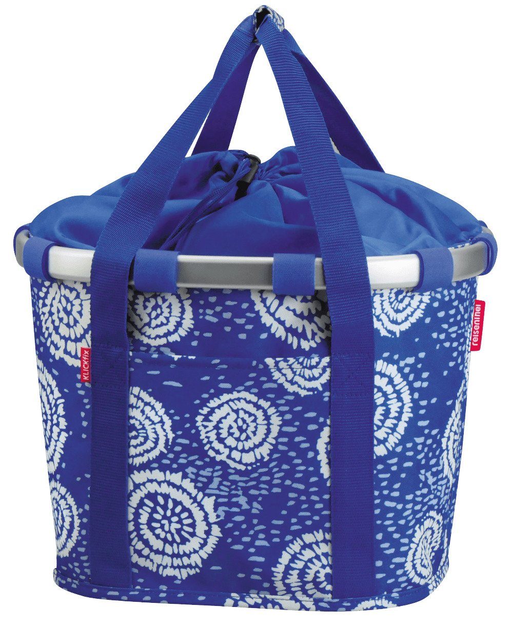 batik Vorderradkorb strong Fahrradkorb, KlickFix blue "Bike Basket"