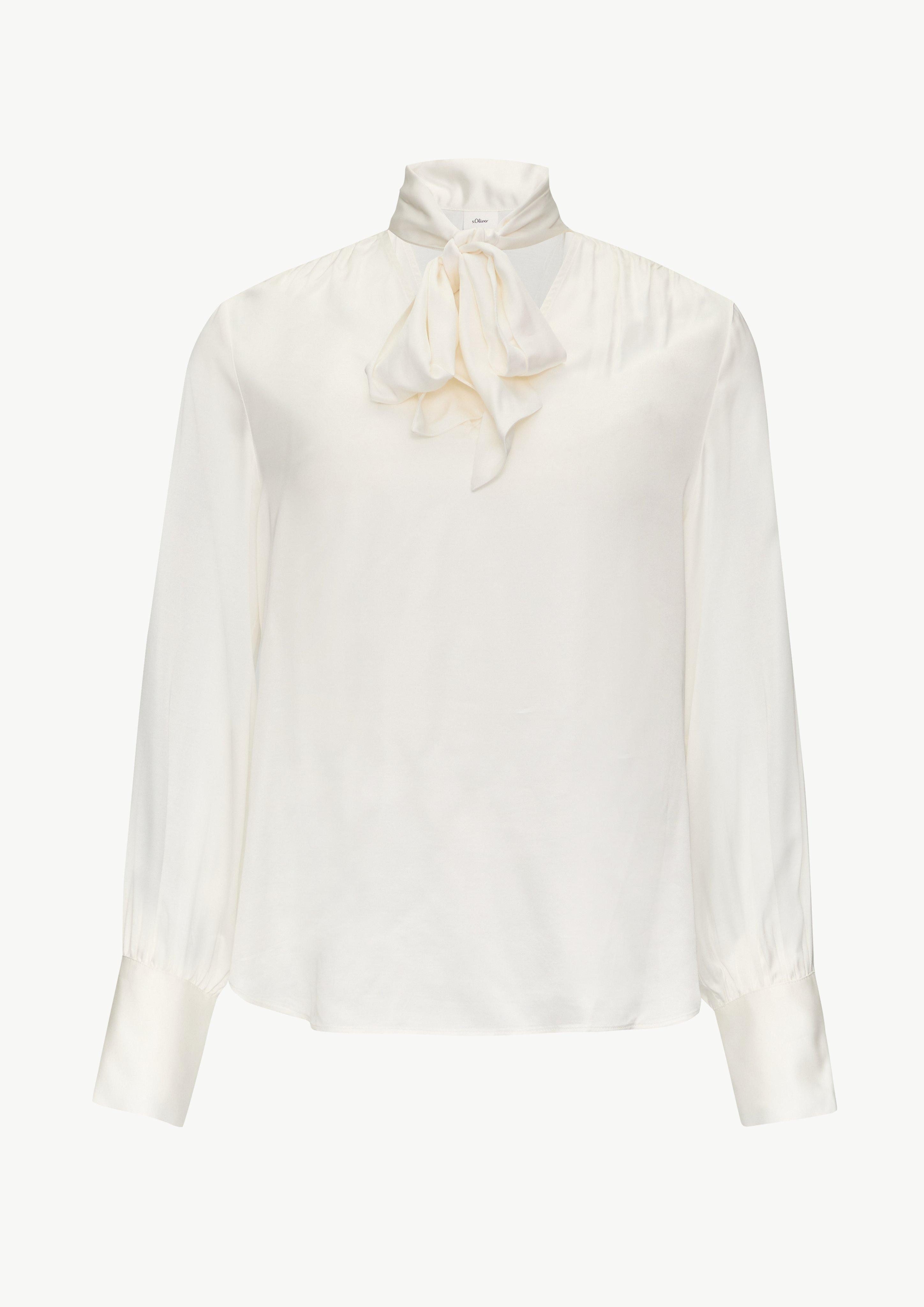 s.Oliver BLACK LABEL Langarmbluse Satinbluse mit günstig online kaufen
