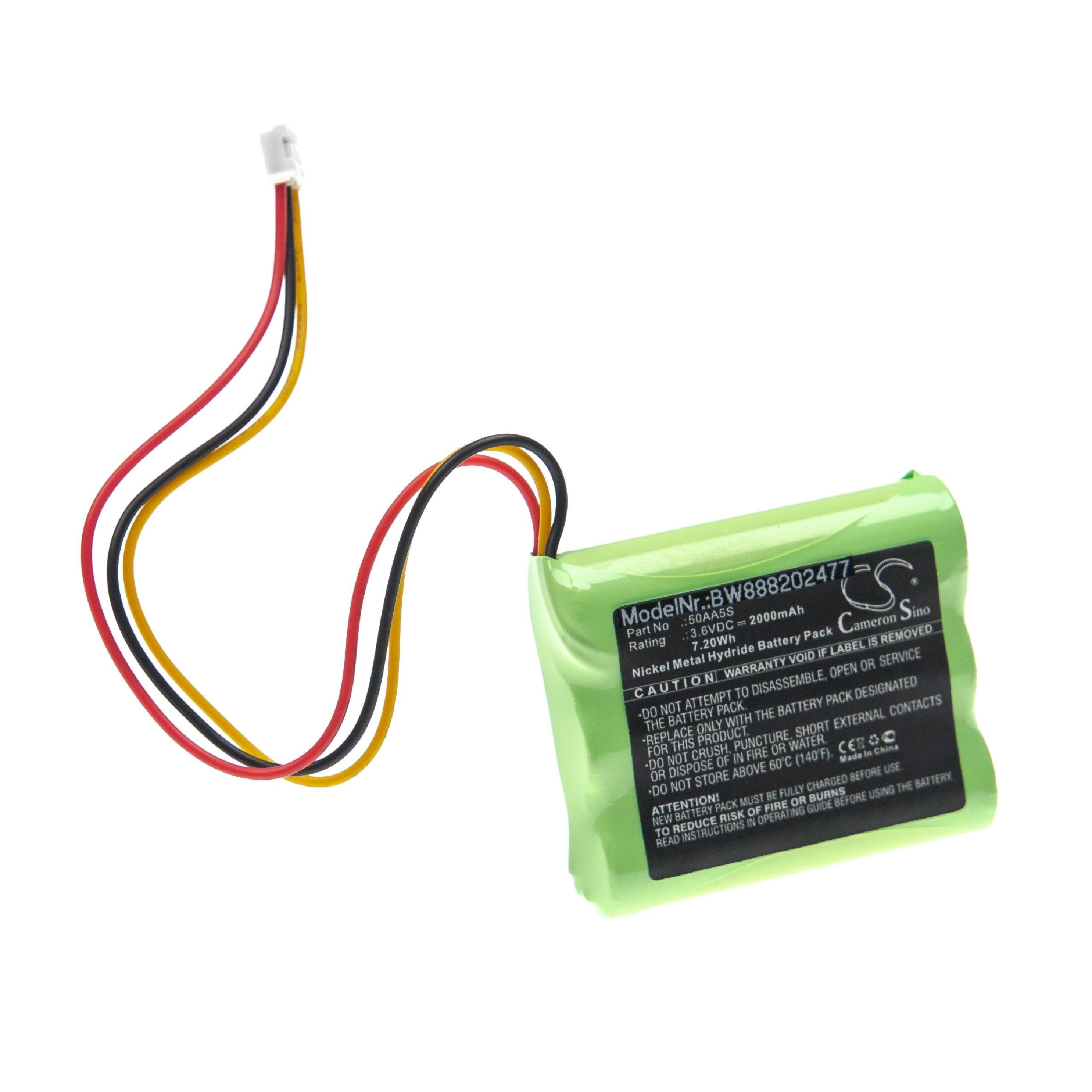 vhbw Akku NiMH 2000 mAh (3,6 V)