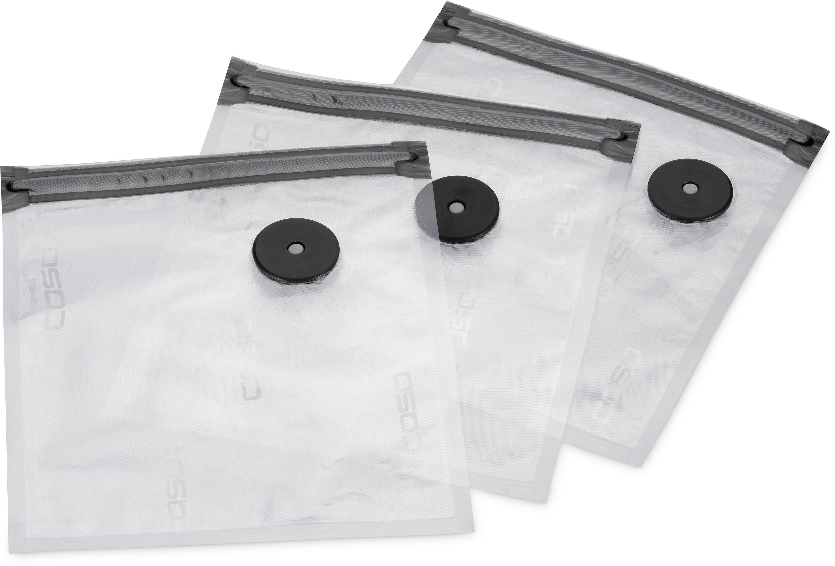 Caso Vakuumierbeutel 1292 20 Stk. 20x23 cm, Zubehör für alle CASO Vakuumierer und für die Marken FreshVAC, WMF, Rommelsbacher, LAICA, Gastroback, Foodsaver, Solis, Steba, Lava, Ohmex, Flaem Nuova uvm.