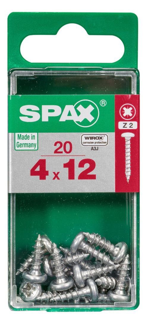 4.0 - x Holzbauschraube mm 12 SPAX 20 TX Spax 20 Universalschrauben