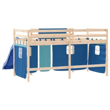 DOTMALL Kinderbett Spielbett Halbhochbett mit Vorhängen 90x200 cm