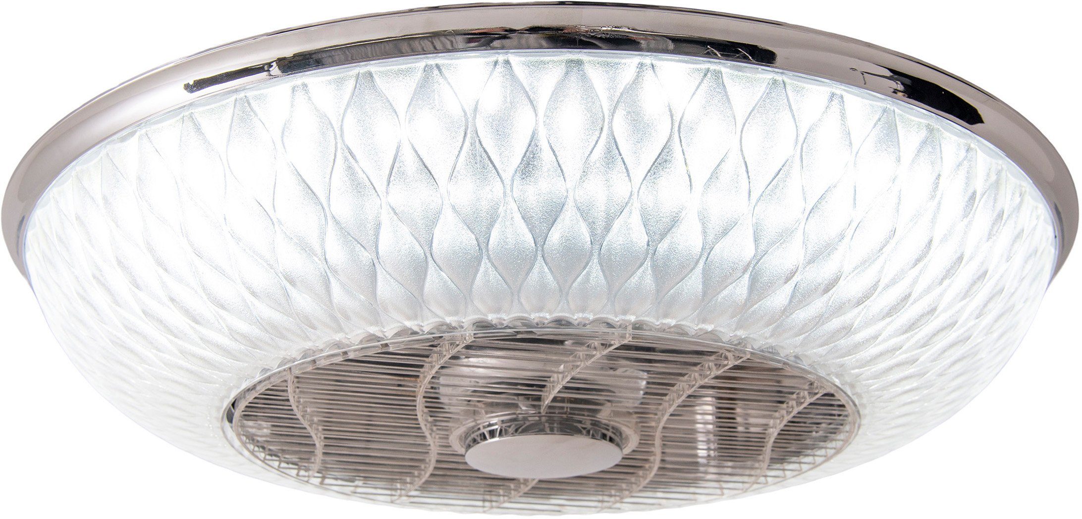 LED CCT, Ventilator, dimmbar, fest integriert, warmweiß Viento, - Deckenleuchte näve kaltweiß, Fernbedienung, 1,5v Batterien AAA LED Ventilatorfunktion,
