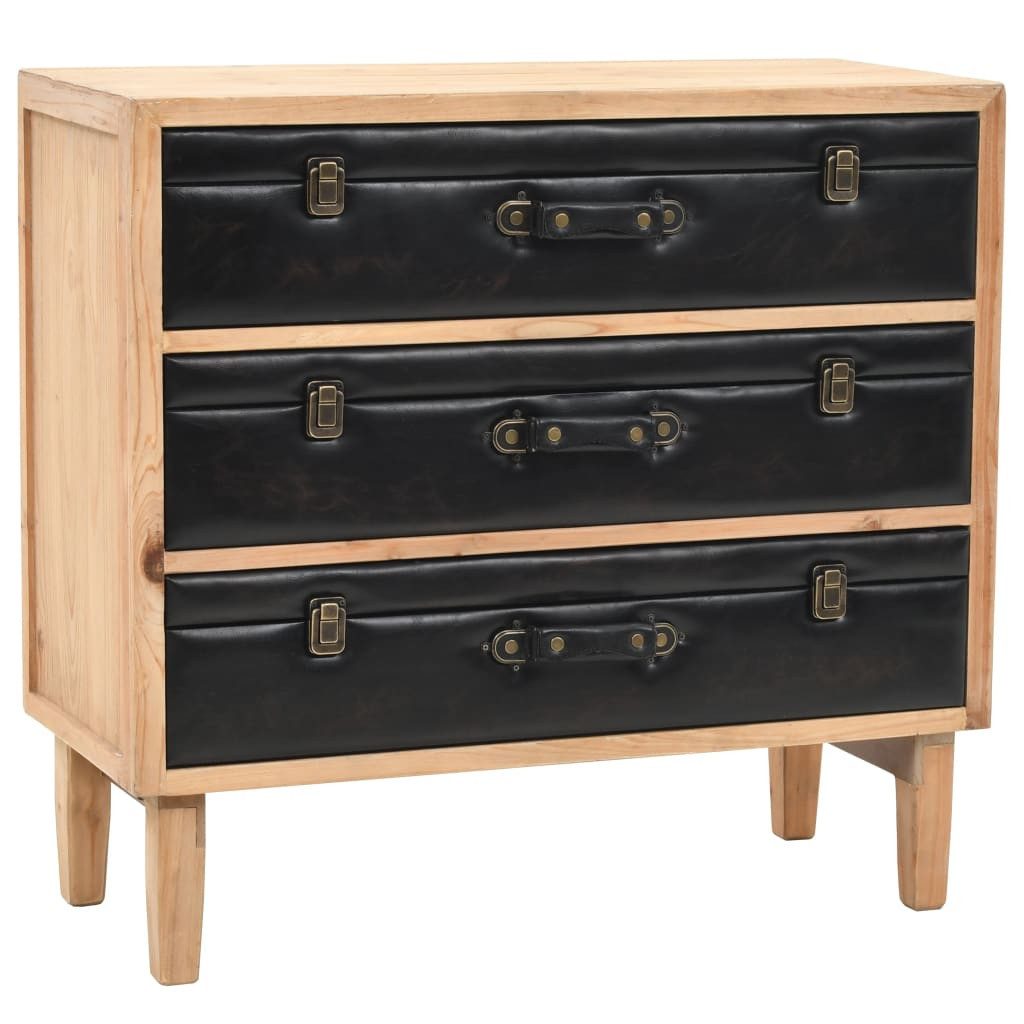 vidaXL Kommode Schubladenkommode Massivholz Tanne 80x36x75 cm (1 St)