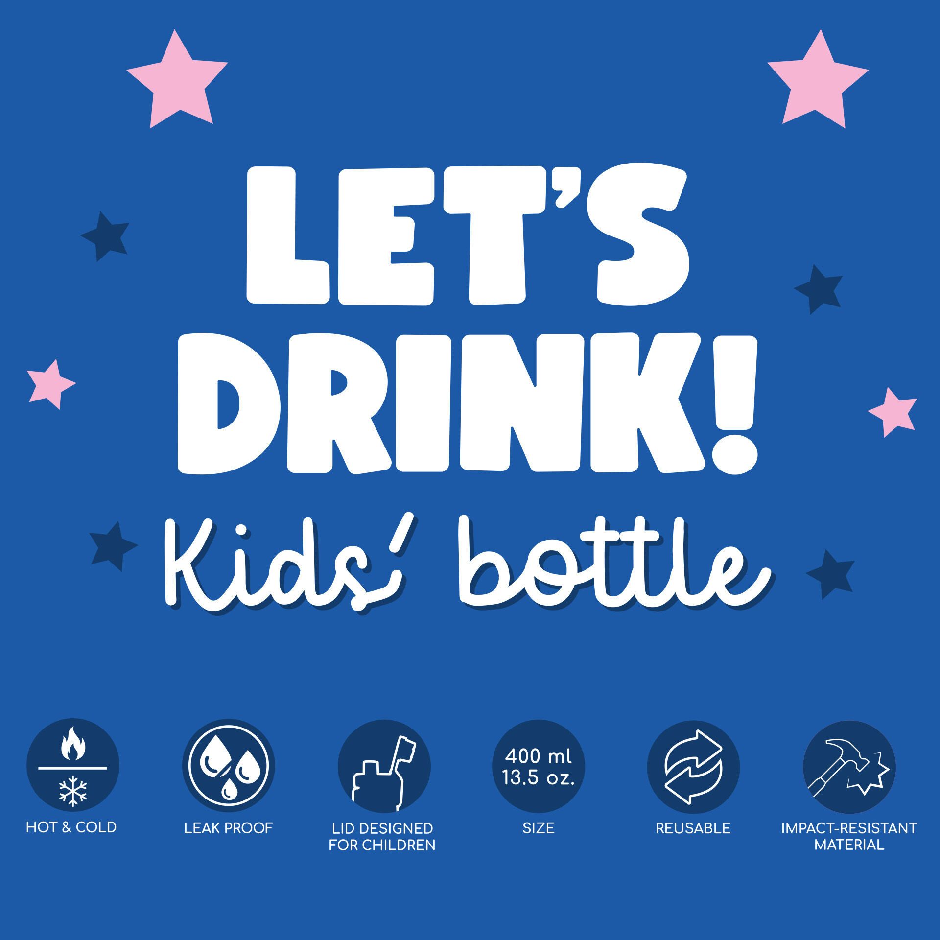 Legami Trinkflasche LEGAMI Kinder Trinkflasche Lets Drink UNICORN