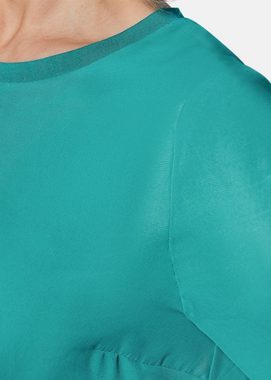GOLDNER Kurzarmbluse Kurzgröße: Stilvolles, gedoppeltes Blusenshirt