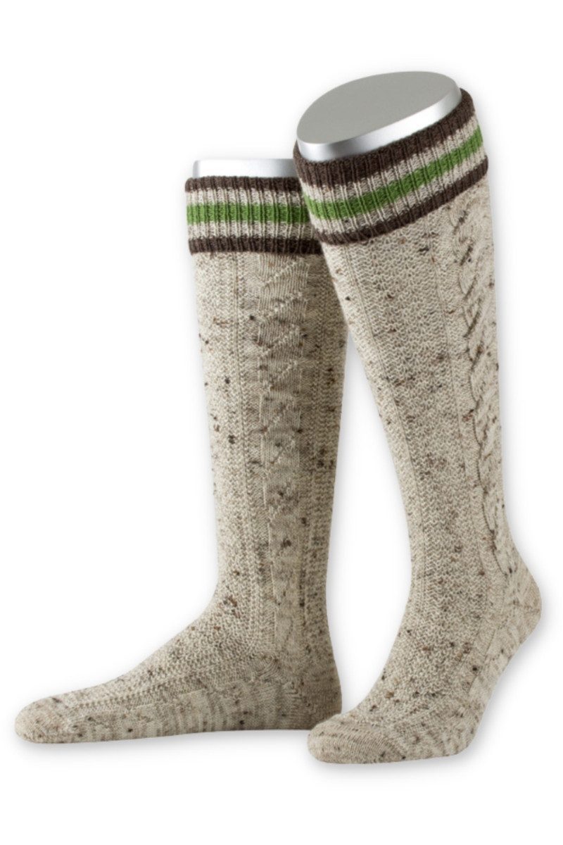 Lusana Trachtensocken Trachten Kniestrümpfe - L8995RT3 günstig online kaufen