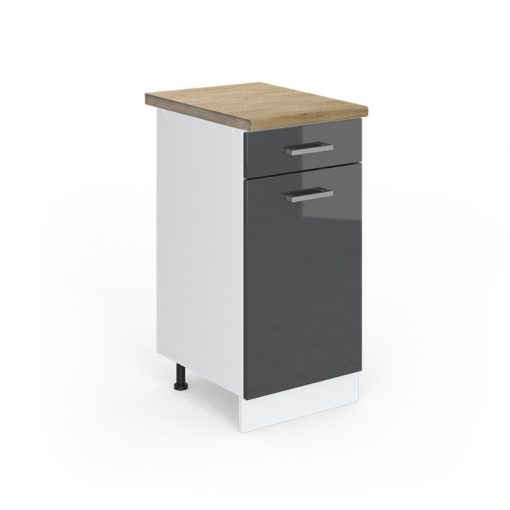 Vicco Unterschrank R-Line, Anthrazit Hochglanz/Weiß, 40 günstig online kaufen