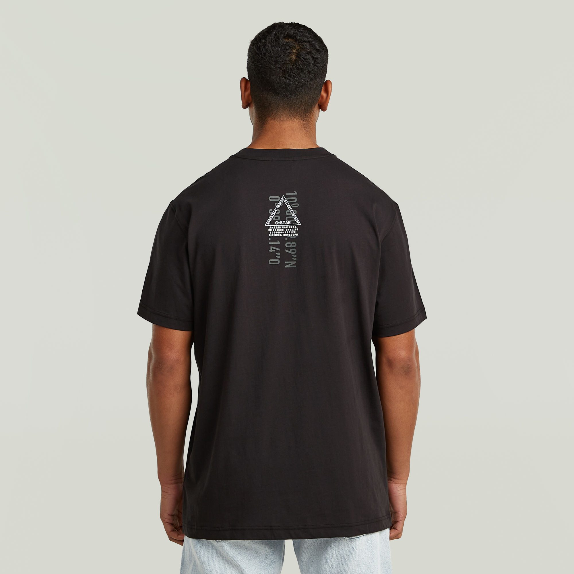 G-STAR T-Shirt Layered Back mit Print auf dem Rücken, Regular Fit