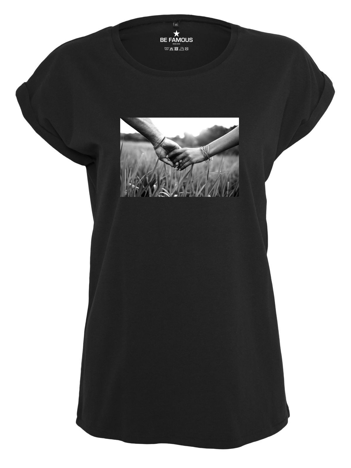 Be Famous Print-Shirt Classic Roll Up günstig online kaufen