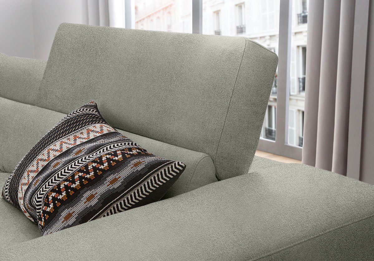 W.SCHILLIG Ecksofa piedroo, Designsofa mit tollem Sitzkomfort, L-Form, Kopfteilverstellung, wahlweise mit Sitztiefenverstellung, Breite 303cm