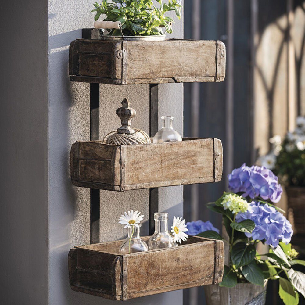 Home-trends24.de Blumenständer Pflanzer Pflanzregal Blumenregal Blumenkasten Pflanzkasten Garten