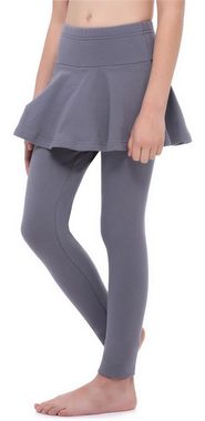 Merry Style Leggings Mädchen Lange Leggings aus Baumwolle mit Rock MS10-254 (1-tlg) elastischer Bund