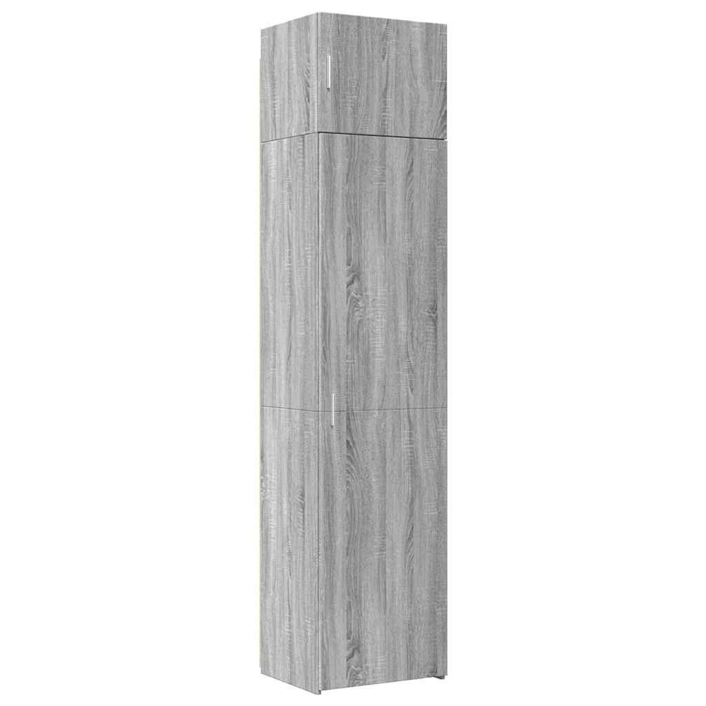 vidaXL Sideboard Hochschrank Schmal Grau Sonoma günstig online kaufen