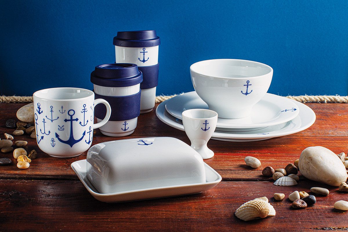 KAHLA Coffee-to-go-Becher Ahoi Marie fillit Becher + Trinkdeckel, Made in Germany