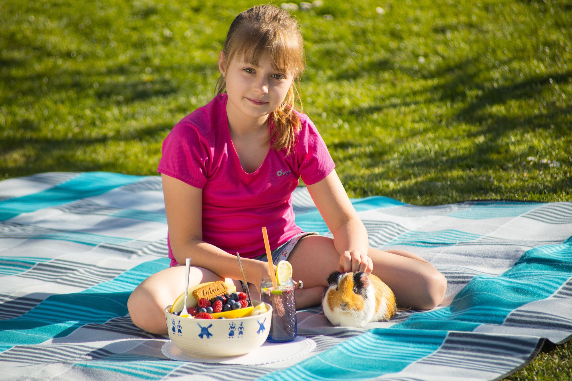 Picknickdecke Fleece Picknickdecke 200 x 200 cm wasserabweisend, isoliert & tragbar, Yate