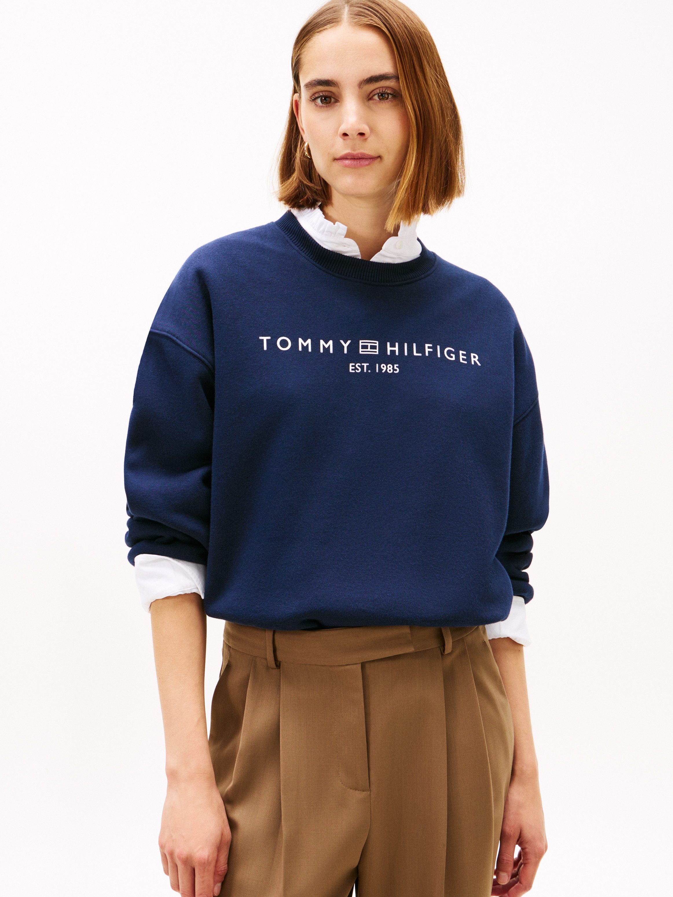 Tommy Hilfiger Sweatshirt CORP LOGO MDRN SWTSRT Baumwollmischung günstig online kaufen