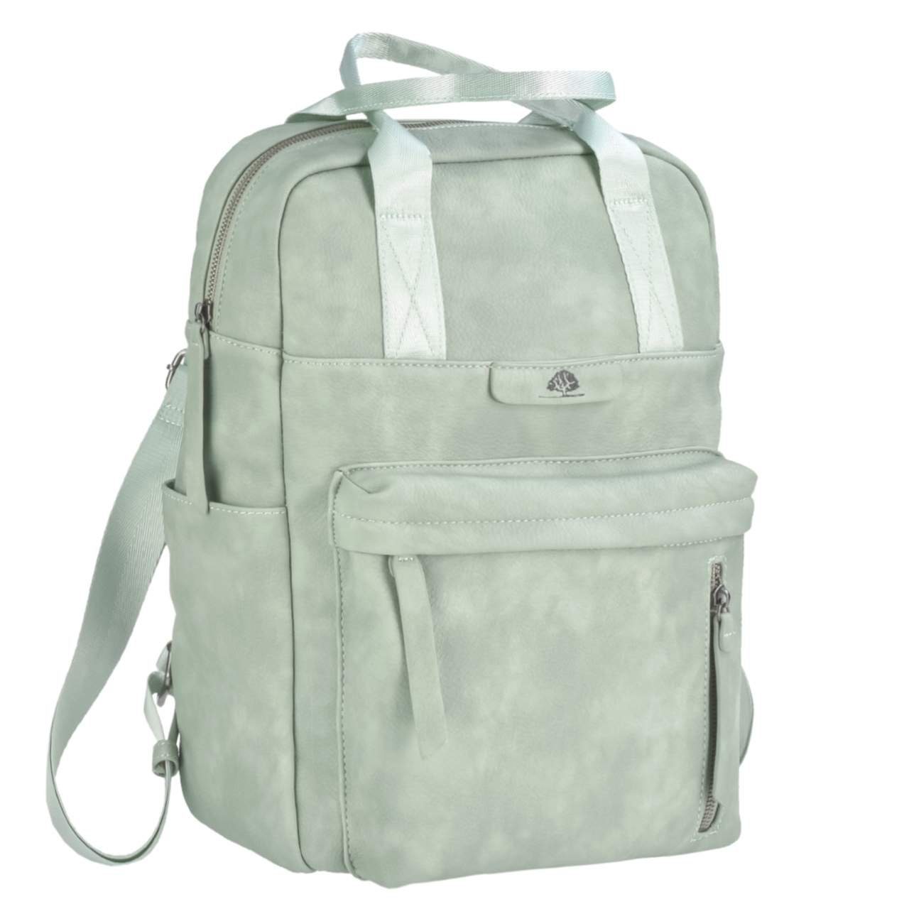 Dasch, mit Damenrucksack Tagesrucksack, mint Notebookfach, Freizeitrucksack TONI Mad'l 30x40cm Greenburry Daypack