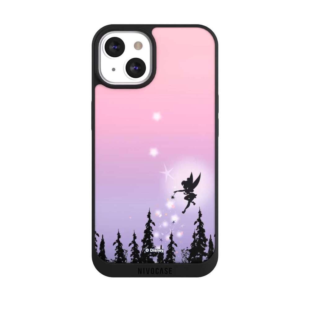 NIVOCASE Handyhülle Disney Tinkerbell Offizielles Lizenzprodukt Tinker Bell Woods, Apple iPhone 13 Handyhülle Hülle NIVOpure Case Schwarz