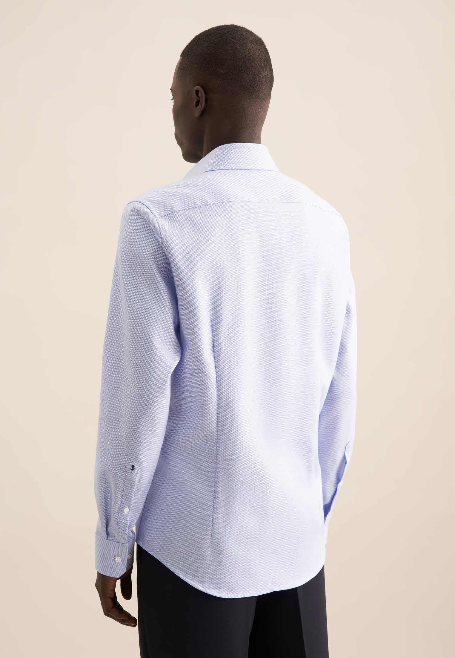 seidensticker Businesshemd Schwarze Rose Slim 1/1 Kentkragen Struktur günstig online kaufen