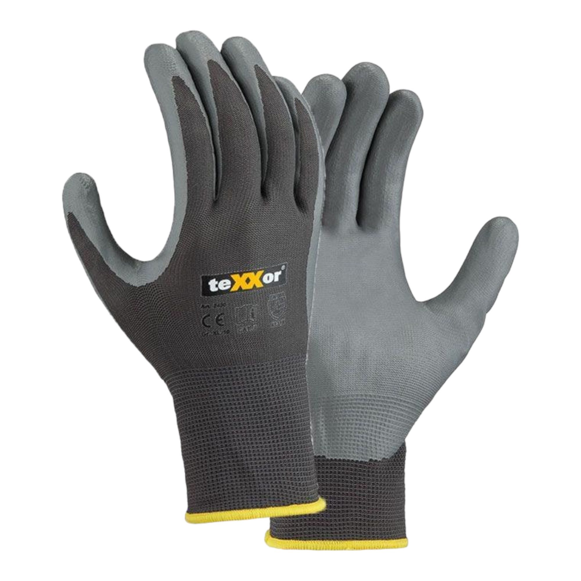 Arbeitshandschuhe Polyester-Handschuhe Nitril beschichtet K030- teXXor - 2430, Grö