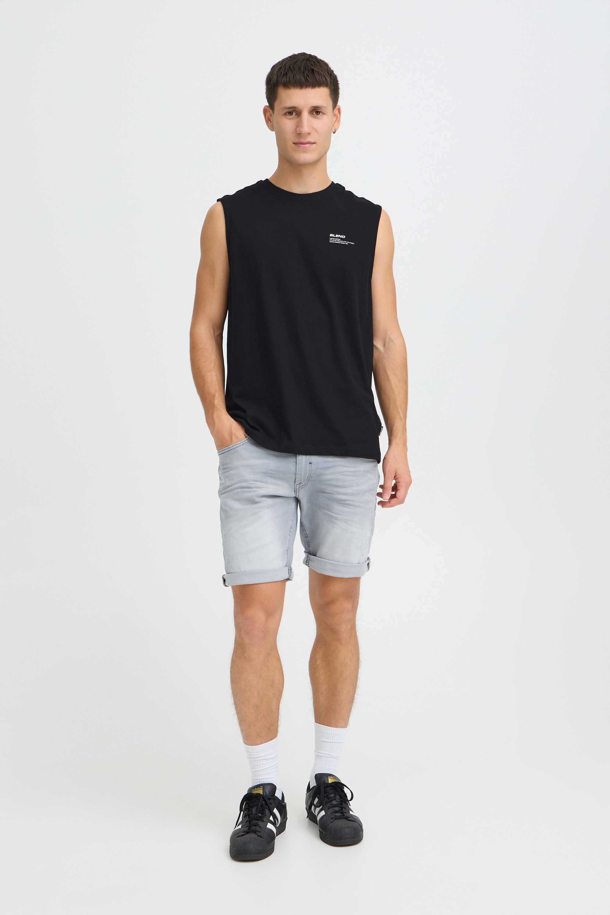 Blend Tanktop BHFlox Lässiges Tanktop mit Rippbündchen