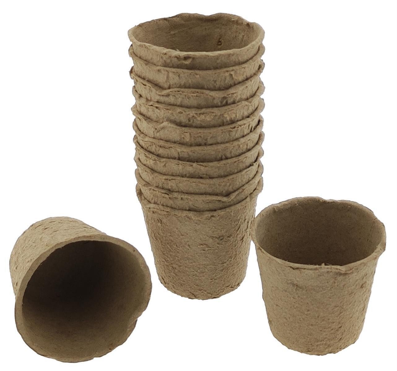Alma Garden Anzuchttopf Anzuchttopf 6 cm, 12er (Set, 12 St., Anzuchttöpfe), Anzuchttopf Saattöpfe Pflanztöpfe Anzuchtschale Ziehtöpfe