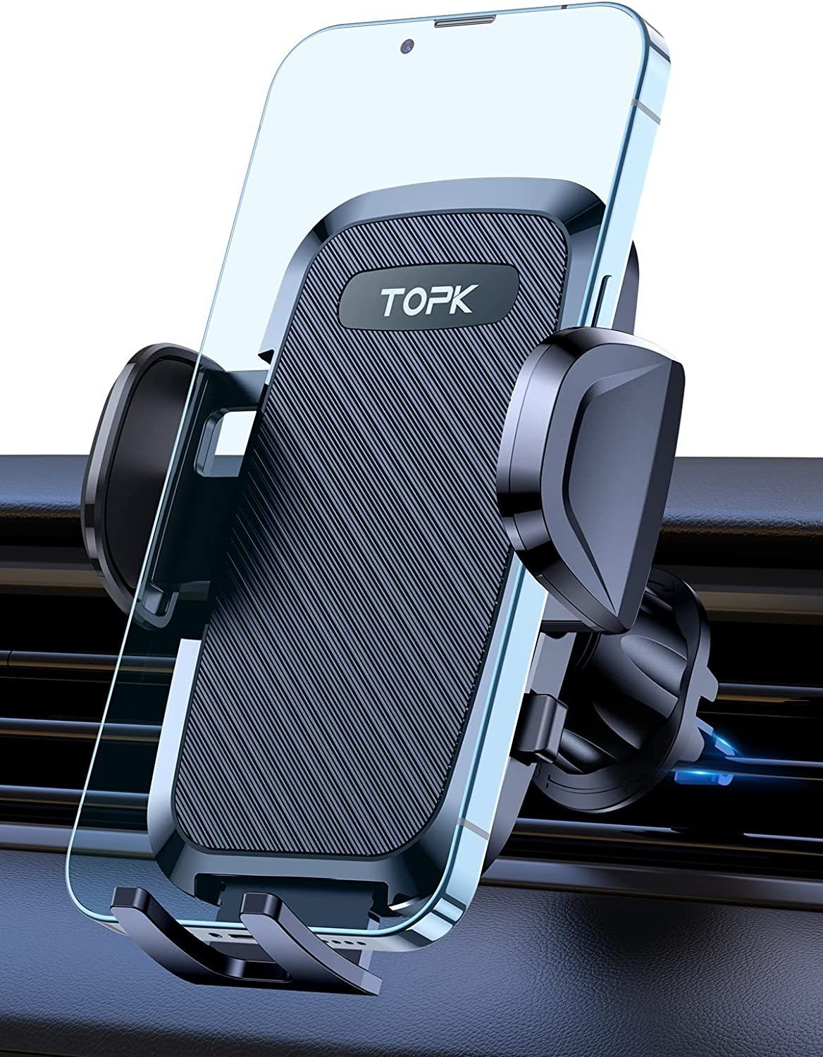 Pnitri Handyhalterung Auto, Lüftung Schutz Auto Handy Halterung Hakenclip  und Beine Doppelte Unterstützung 360° Drehbar KFZ Handyhalter Auto für  iPhone Android Smartphone (4.0''-7.0'') : : Elektronik & Foto