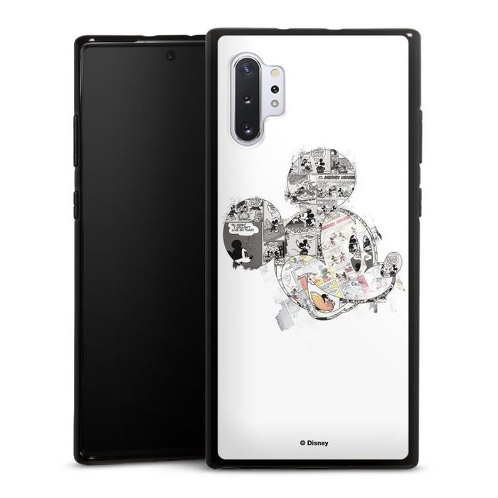 DeinDesign Handyhülle Mickey Mouse Offizielles Lizenzprodukt Disney Mickey Mouse - Collage Samsung Galaxy Note 10 Plus 5G Silikon Hülle Bumper Case ZN11774