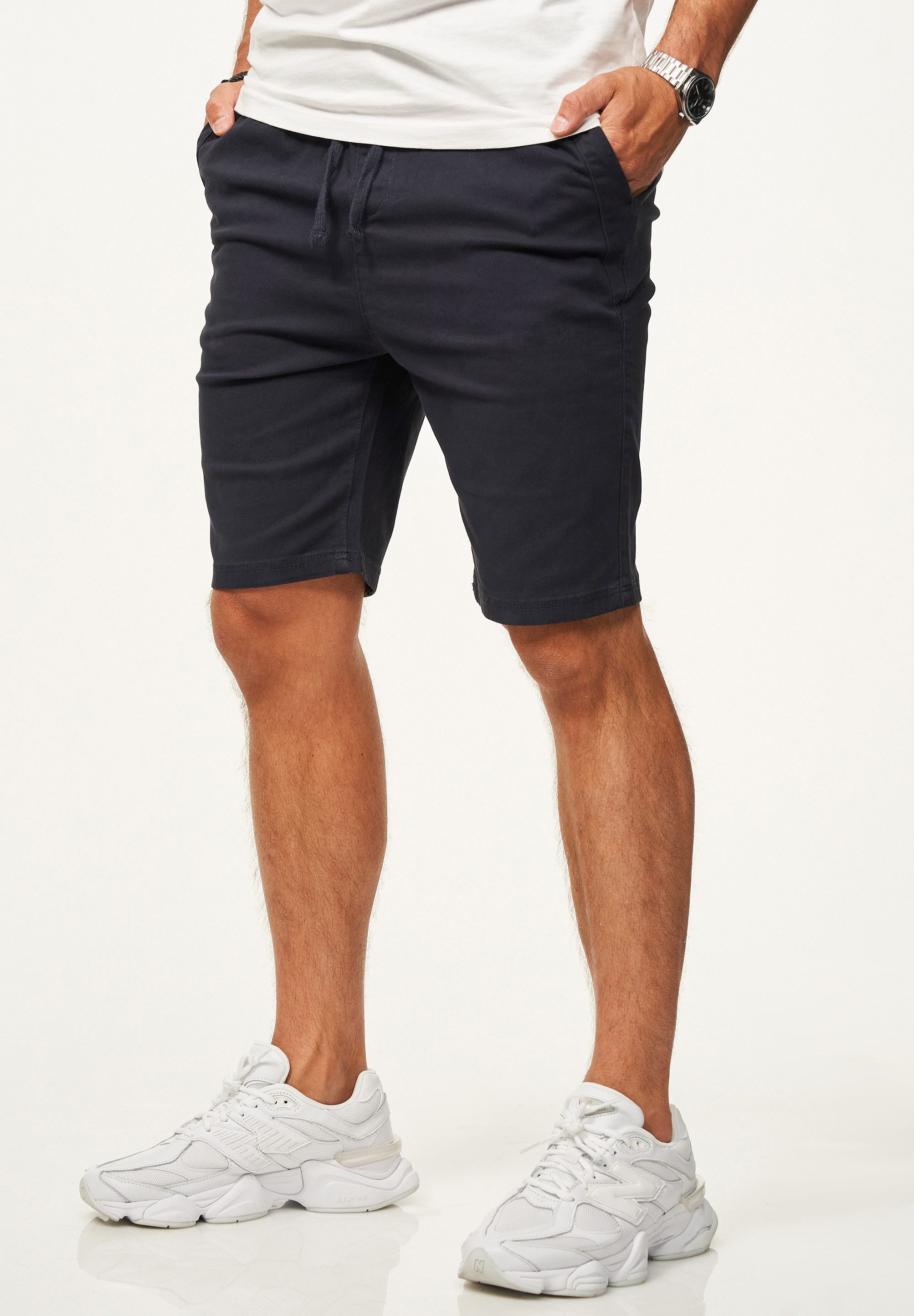 SOULSTAR Chinoshorts mit Gummibund & Tunnelzug - Kurze Hose für Herren Regu günstig online kaufen