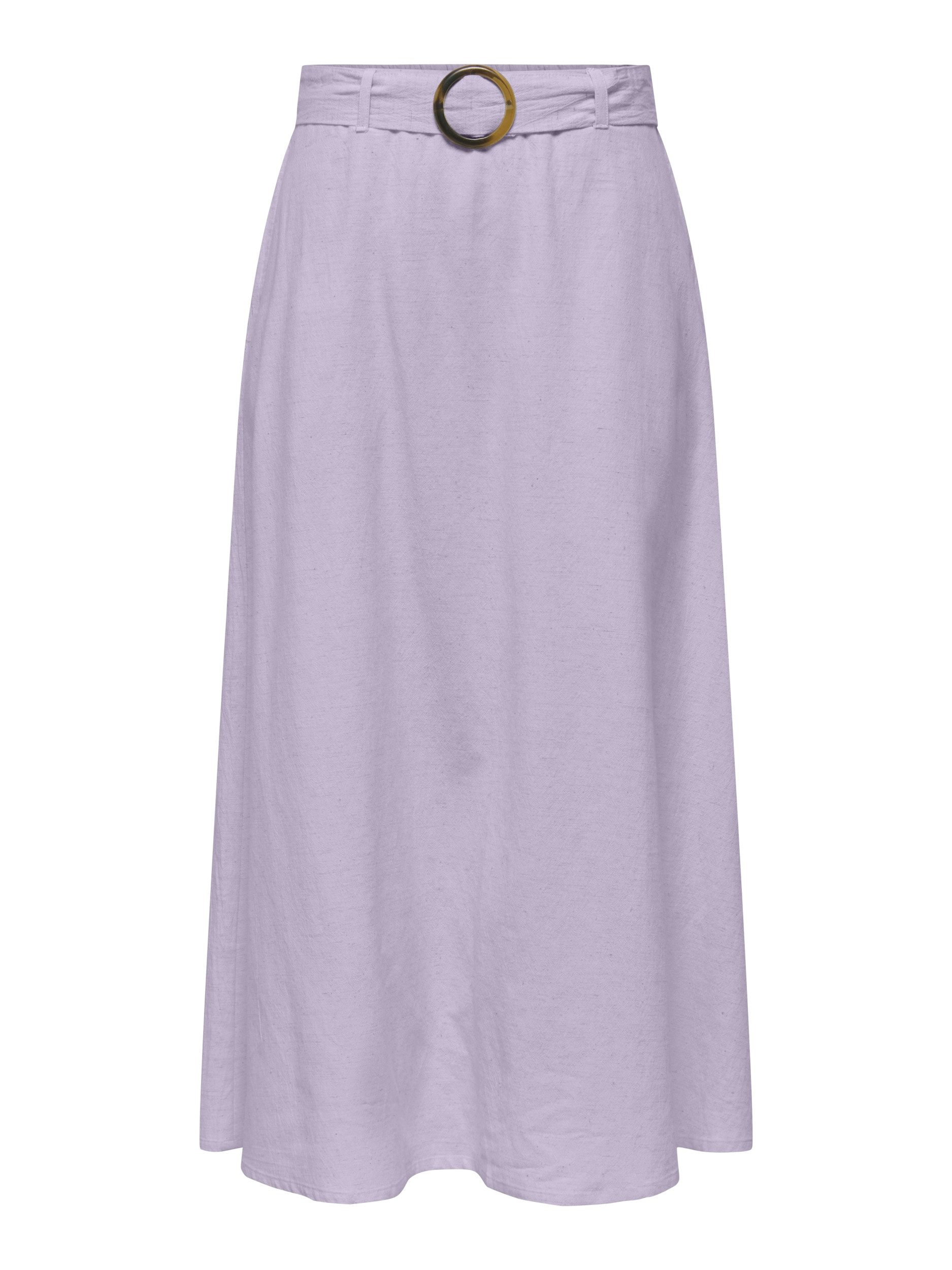 JDY Sommerrock JDYMILAN LINEN HW BELTED SKIRT WVN