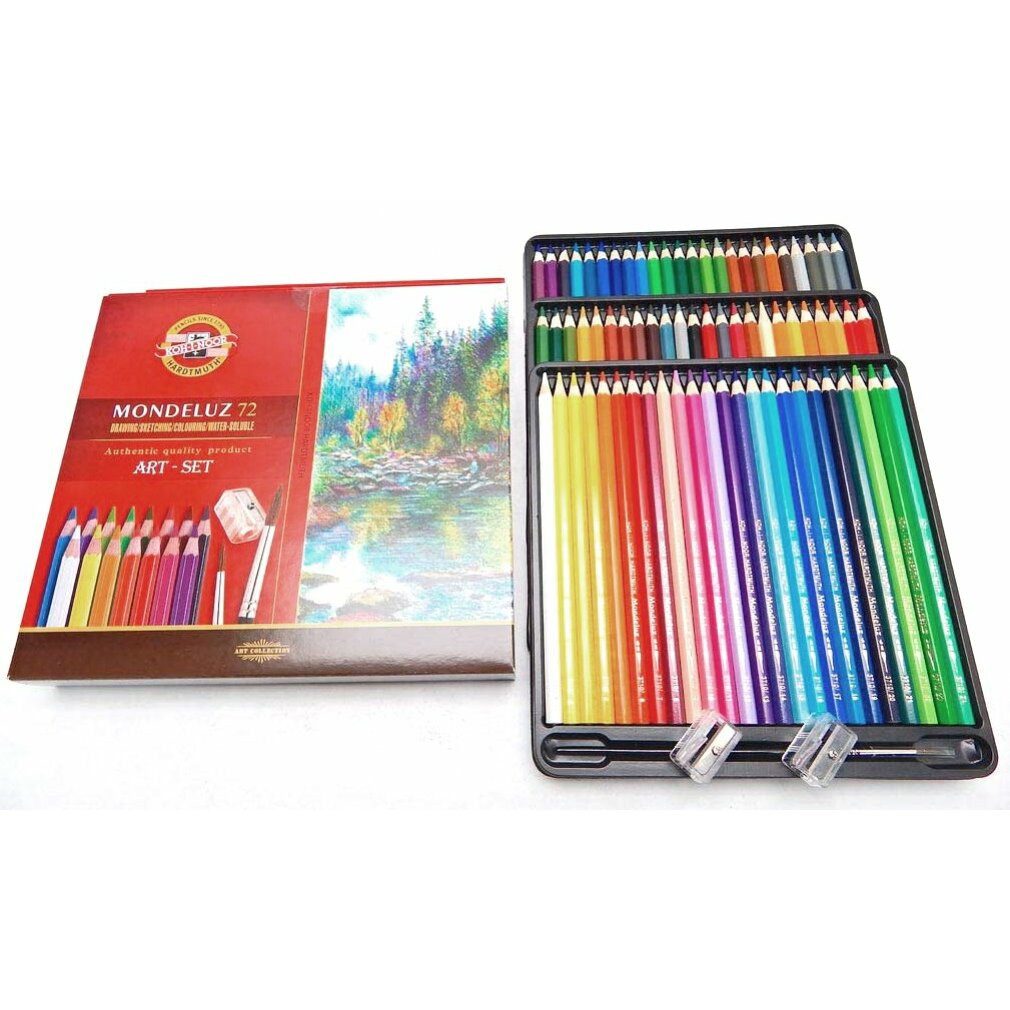 KOH-I-NOOR Buntstift Aquarellstifte Mondeluz 3714 - 72 Stück