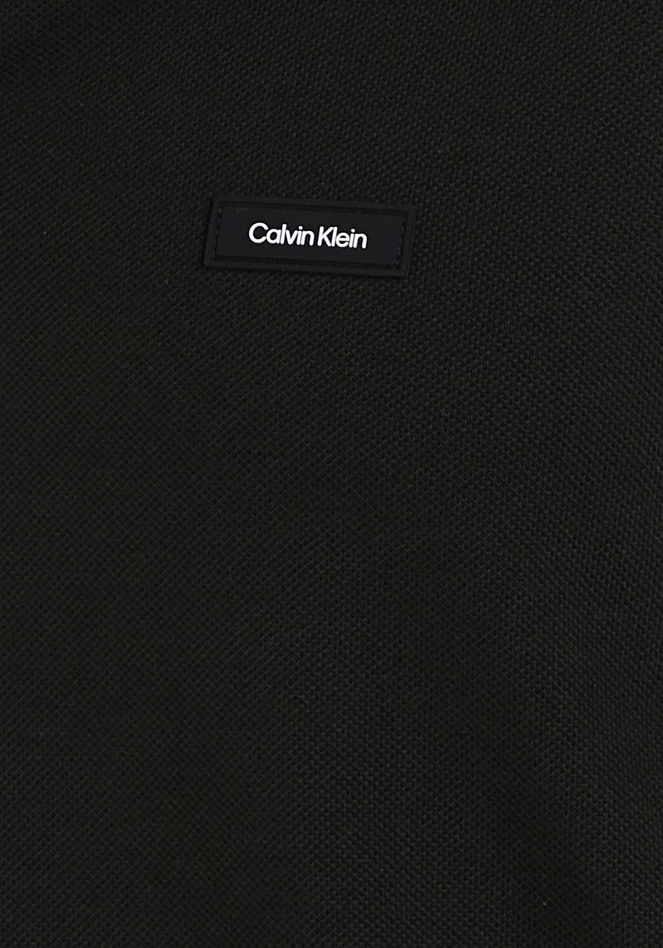 Calvin Klein Poloshirt mit Calvin der schwarz Klein auf Logo Brust