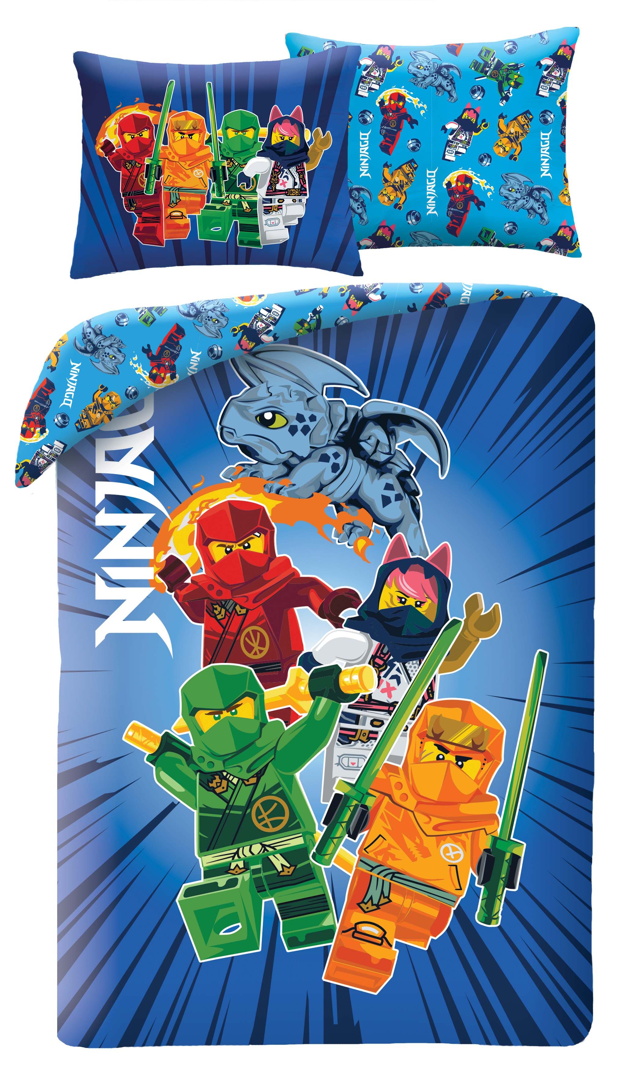 LEGO® Bettwäsche LEGO Ninjago Wendebettwäsche 140 x 200 cm günstig online kaufen