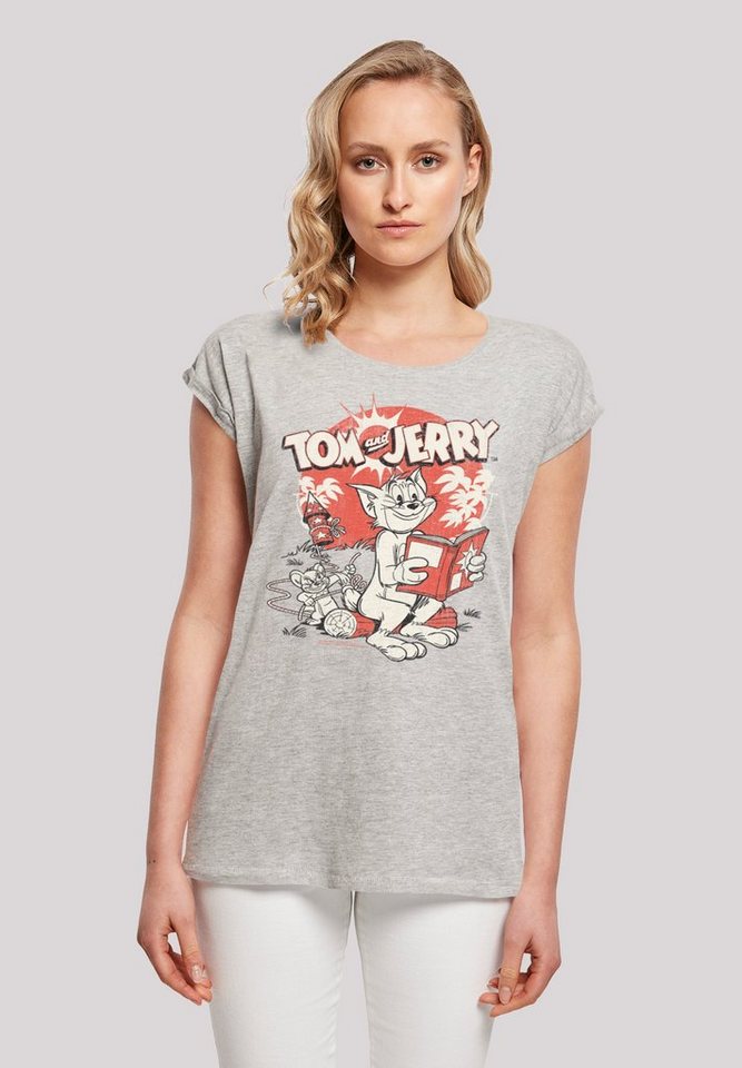 F4NT4STIC T-Shirt Tom and Jerry TV Serie Rocket Prank Print