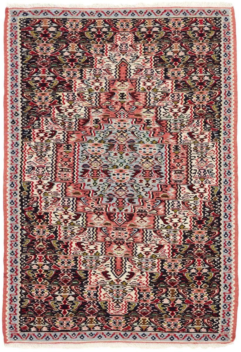 rechteckig, / Orientteppich Senneh Nain Handgeknüpfter Trading, 74x105 Fars mm Höhe: Kelim Orientteppich Perserteppich, 4