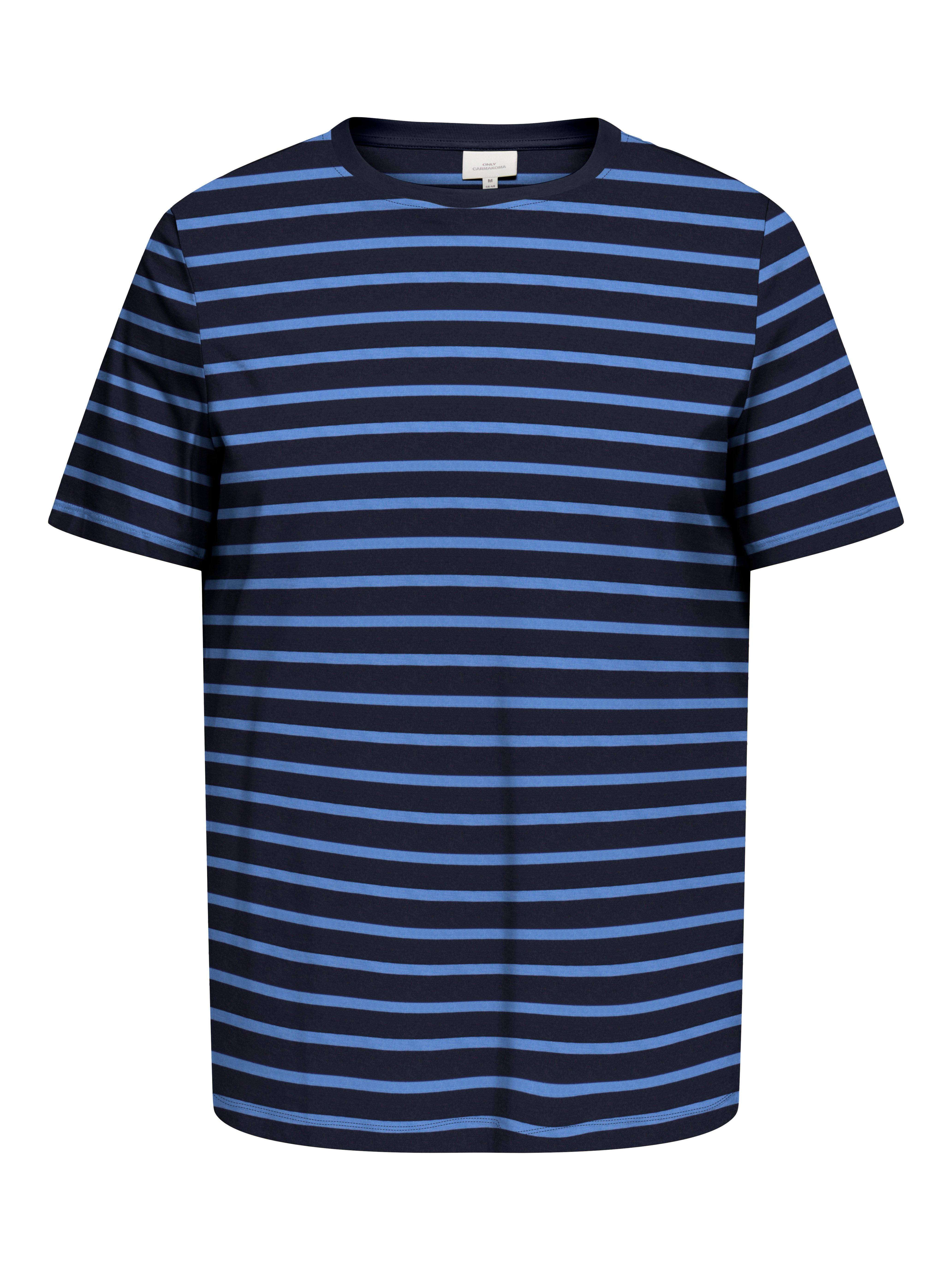 ONLY CARMAKOMA Rundhalsshirt CARBLOOM LIFE S/S TOP JRS