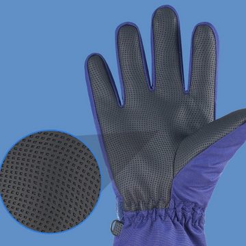 Rnemitery Skihandschuhe Handschuhe Schneehandschuhe für Reiten Laufen Wandern Radfahren (Mit Schnalle) Warm und rutschfest