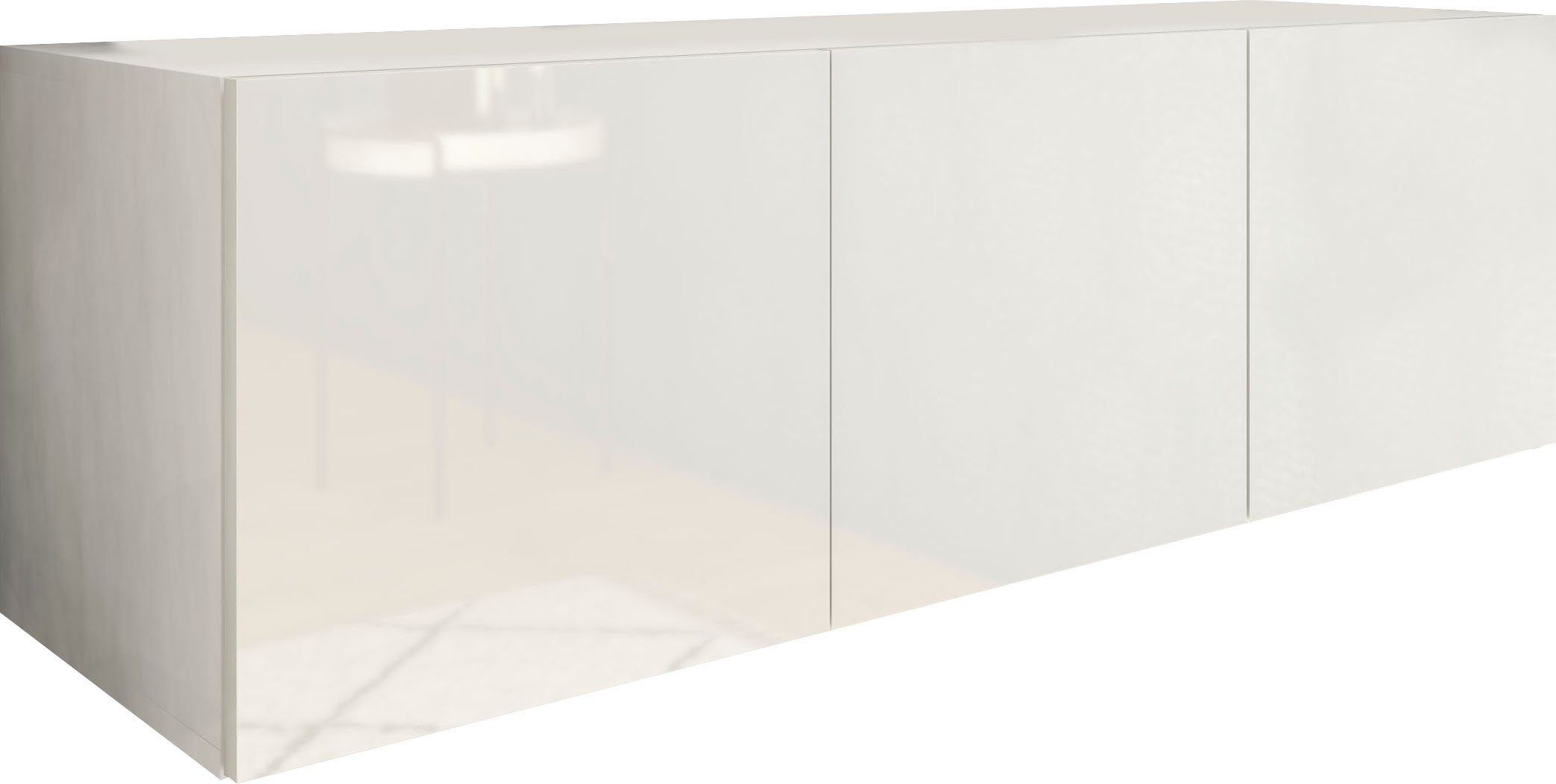 Hochglanz Möbel weiß nur hängend borchardt Vaasa, Lowboard 114 cm, Breite matt/weiß