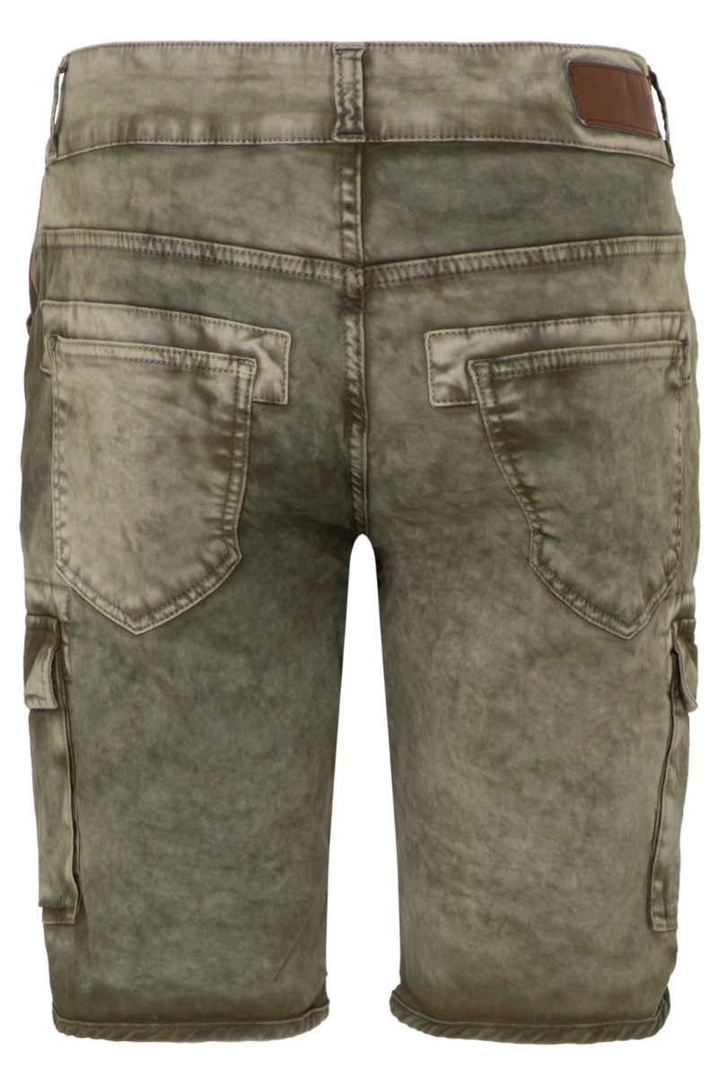 Hangowear Trachtenjeans Jeans Bermuda Herren - HECTOR CARGO - army green