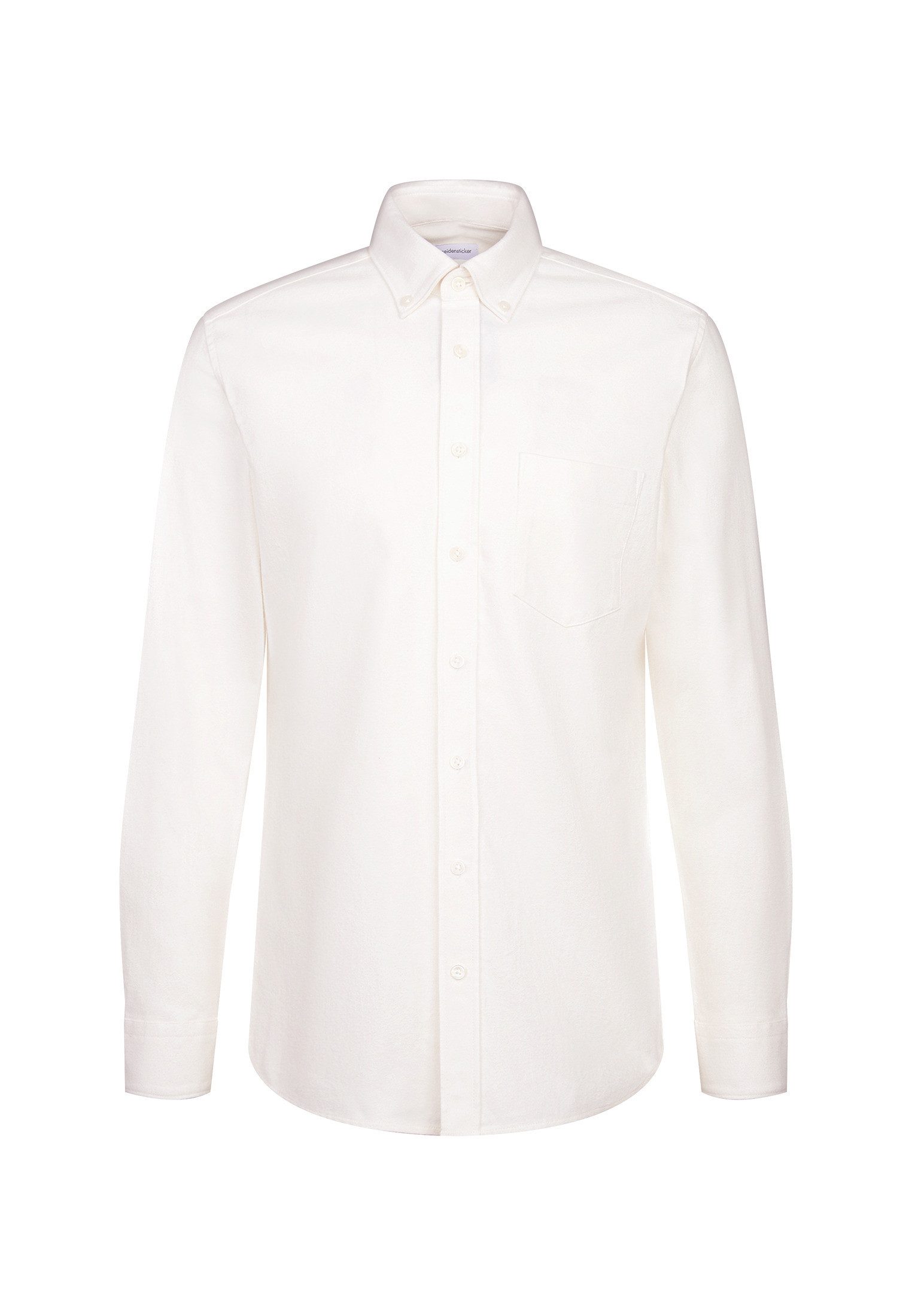 seidensticker Flanellhemd Slim 1/1 Button-Down-Kragen Uni