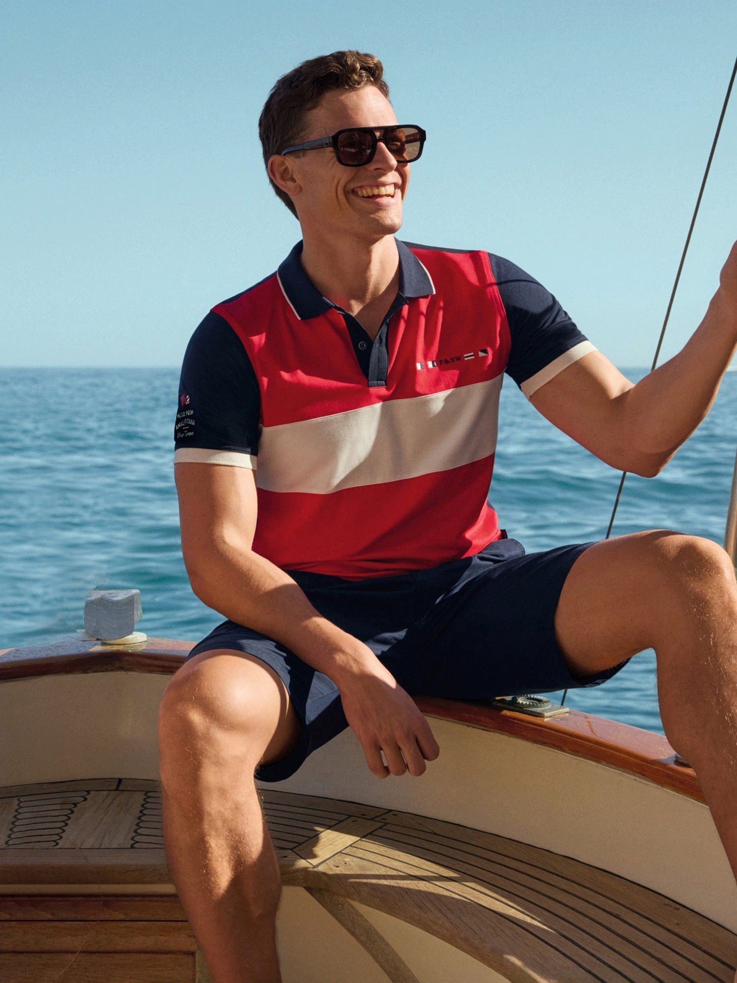 Hajo Poloshirt Pikee-Poloshirt mit Flächenteiler im Vorderteil - stay fresh-Qualität