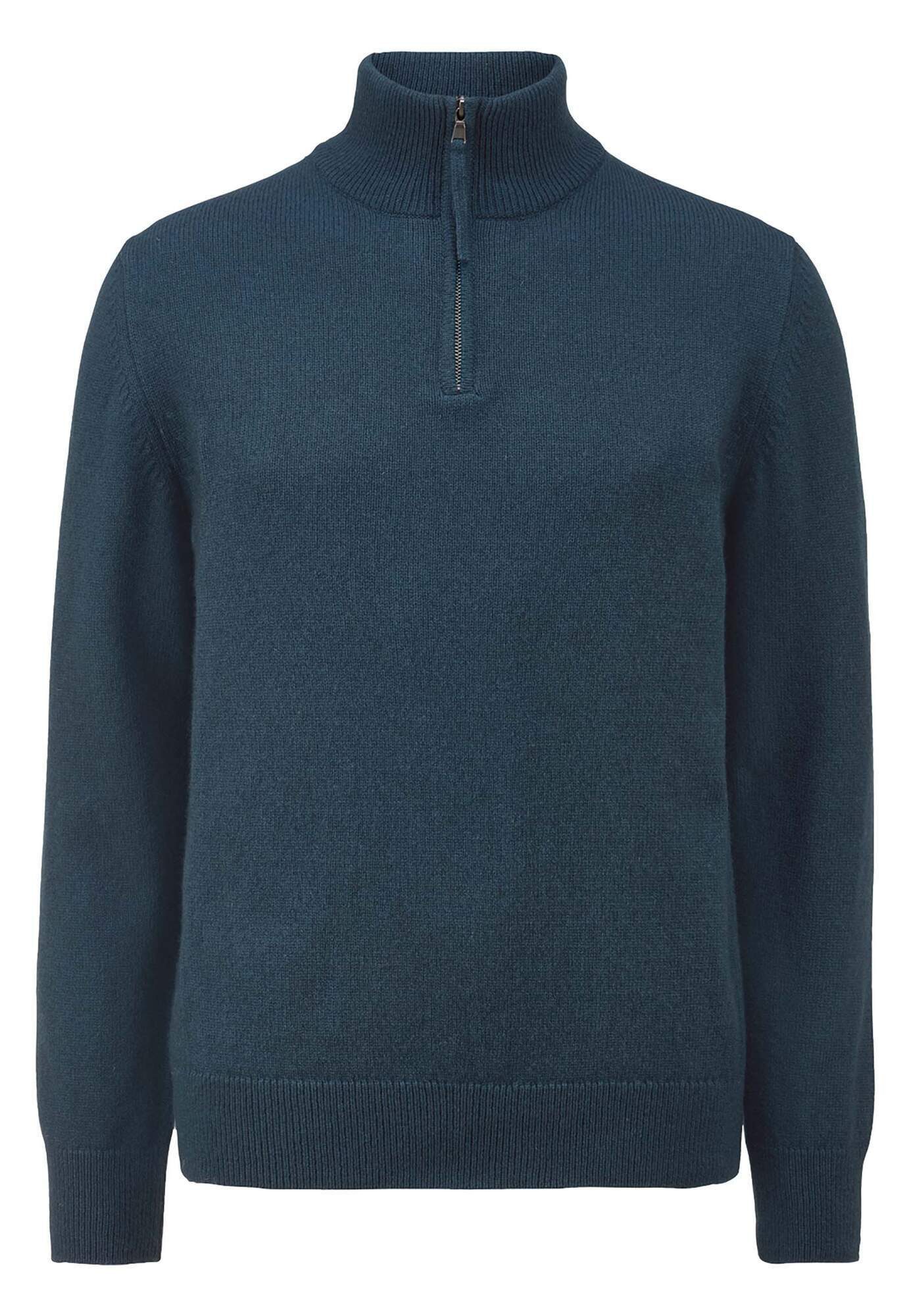 Hessnatur Strickpullover Regular aus Bio-Merinowolle mit Bio-Baumwolle (1-tlg)