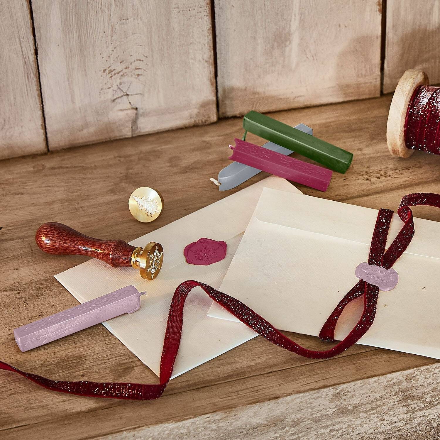 Mirabeau Geschenkband Siegelwachs 12er Set Movique bunt