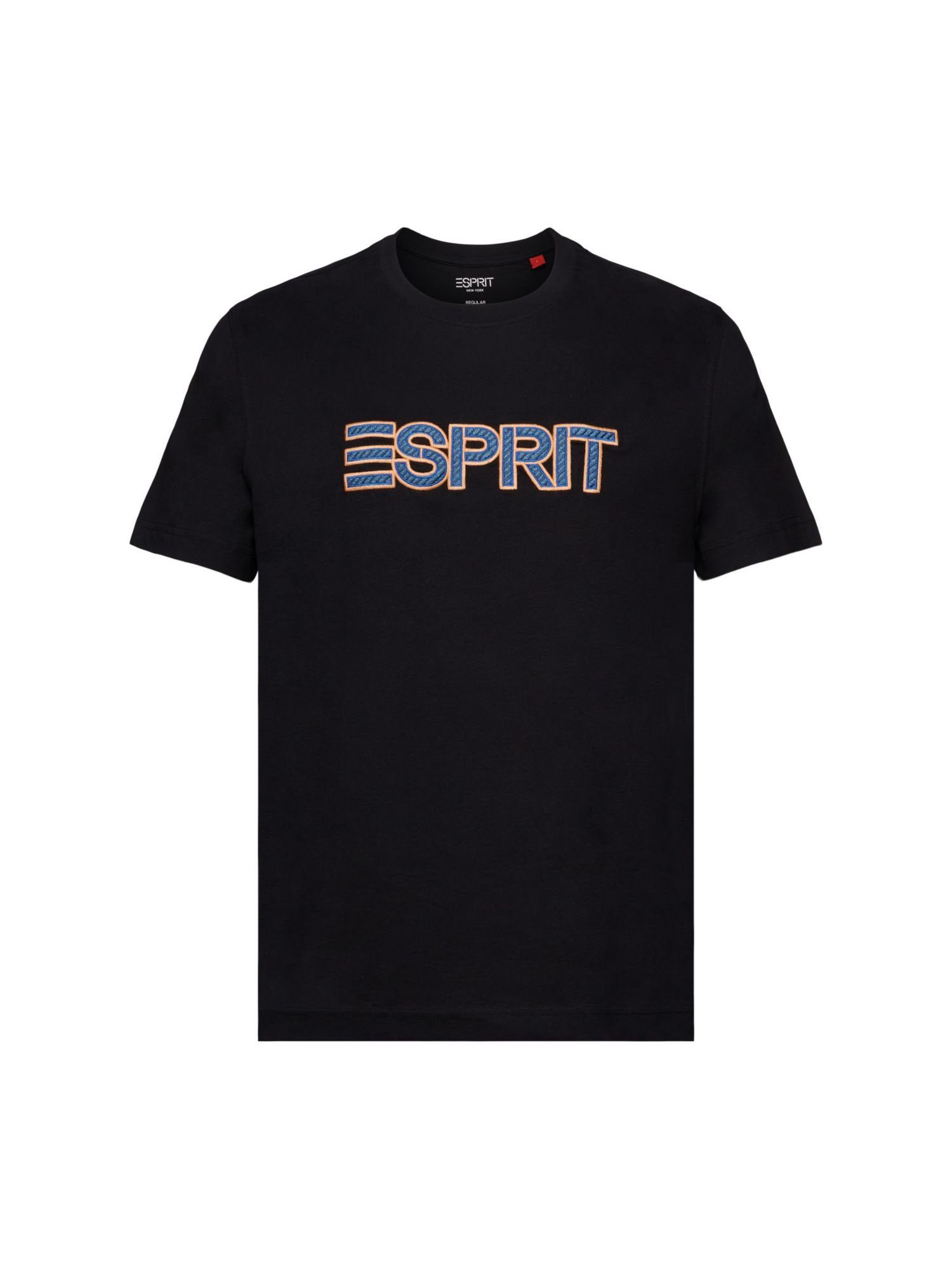 Esprit T-Shirt Logo-T-Shirt (1-tlg) BLACK