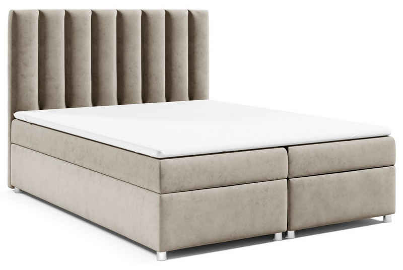 Best for Home Boxspringbett Trinity K10, mit Bettkasten und Topper