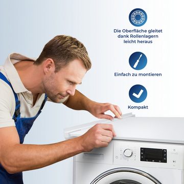 VIOKS Zwischenbaurahmen Verbindungsrahmen Combi-Net mit Arbeitsplatte universal, für Waschmaschine Trockner