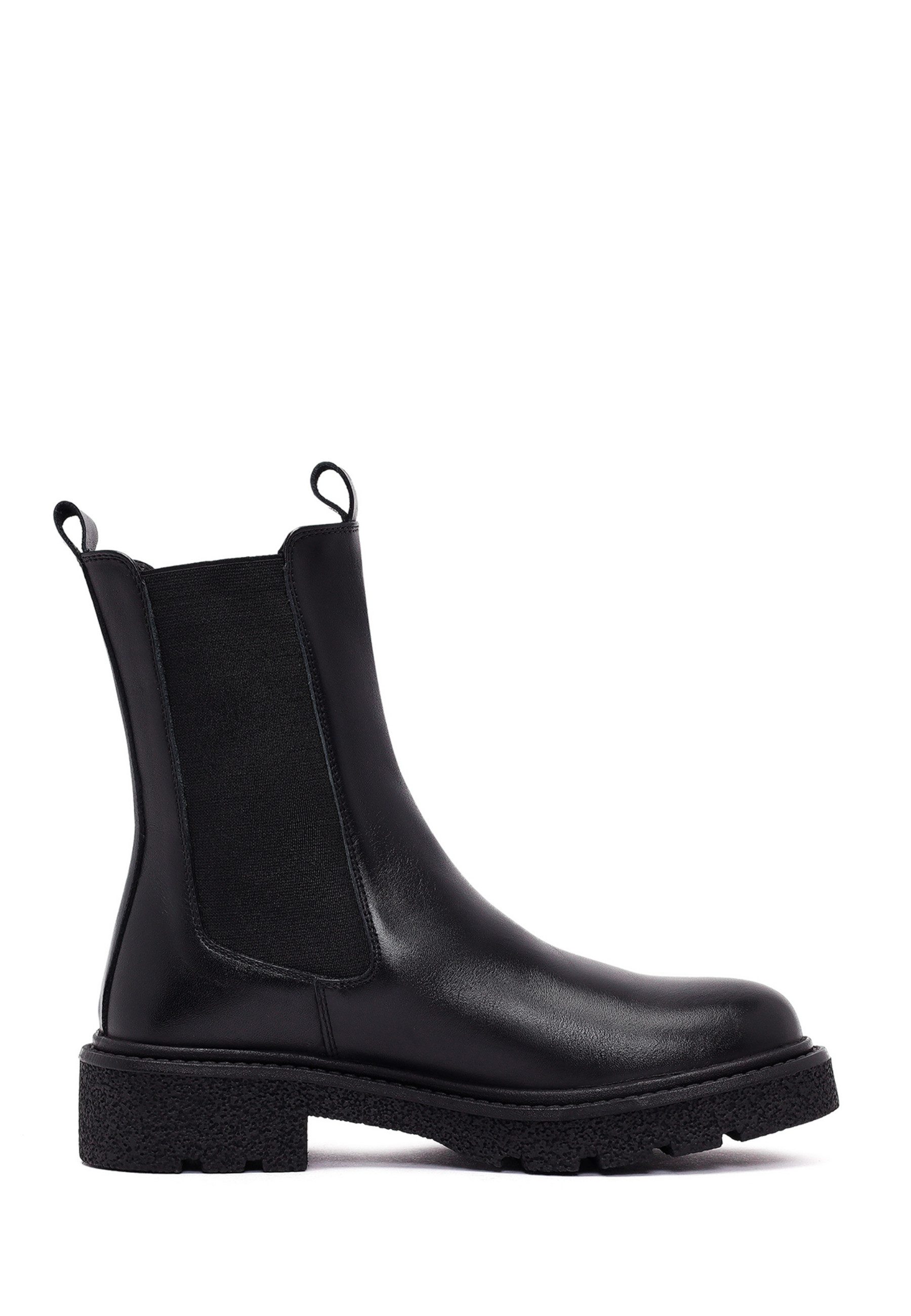 Derimod Chelsea-Absatzstiefel aus Leder Chelseaboots Lederfutter, Thermosohle, Absatz 2 cm