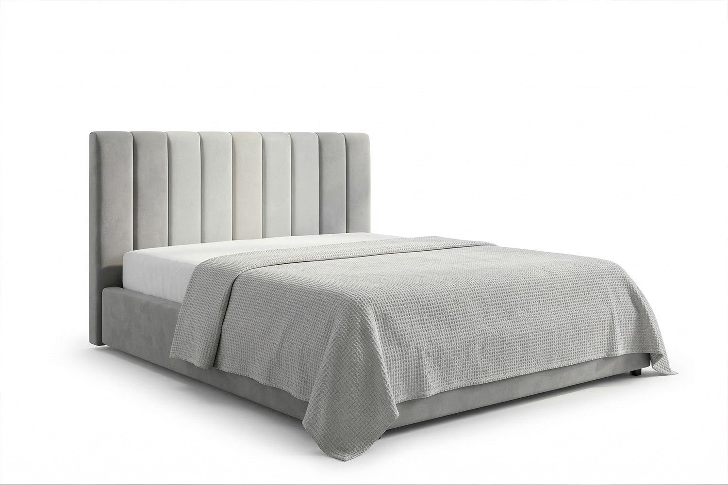 KAWOLA Polsterbett CATTURA Velvet - Modernes Design - Schlafzimmer Highlight, Inklusive Lattenrost 3-fach höhenverstellbar - Stil trifft Komfort